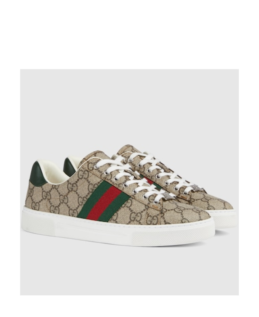 GUCCI WOMEN'S GUCCI ACE SNEAKER WITH WEB