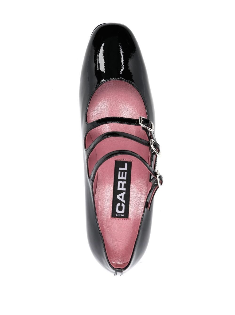 Shop Carel Paris High-heeled Mary Jane Shoes In Black