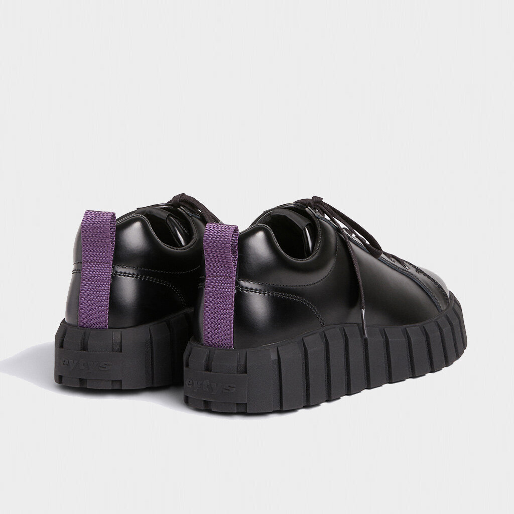 Eytys Odessa Leather Trainers In Black
