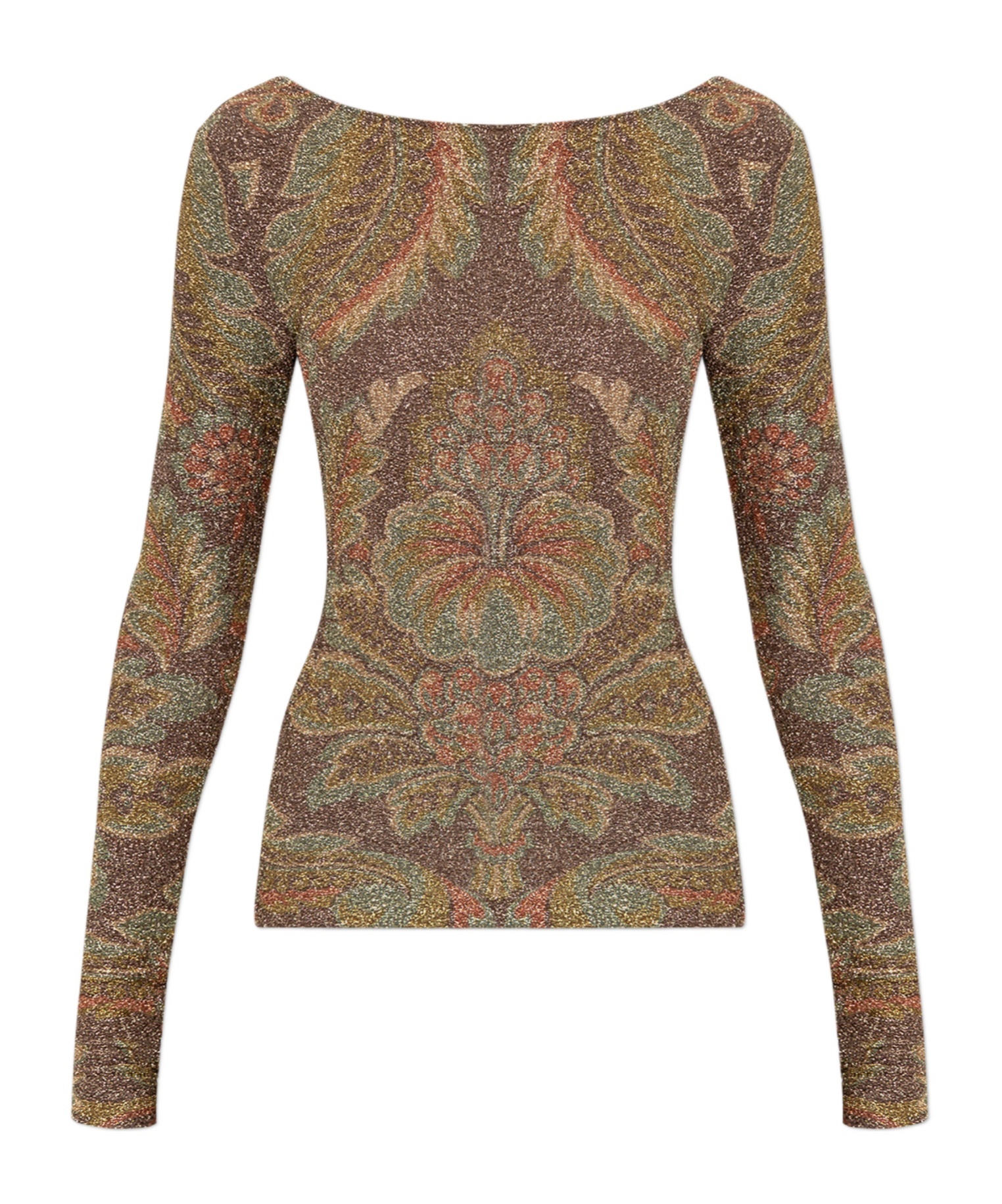 Etro Jersey Sweater With Floral Motif In Multi