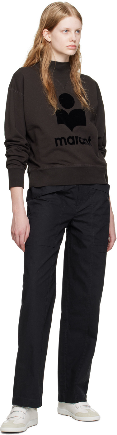 Isabel Marant Étoile Mid-rise Straight-leg Trousers In Black
