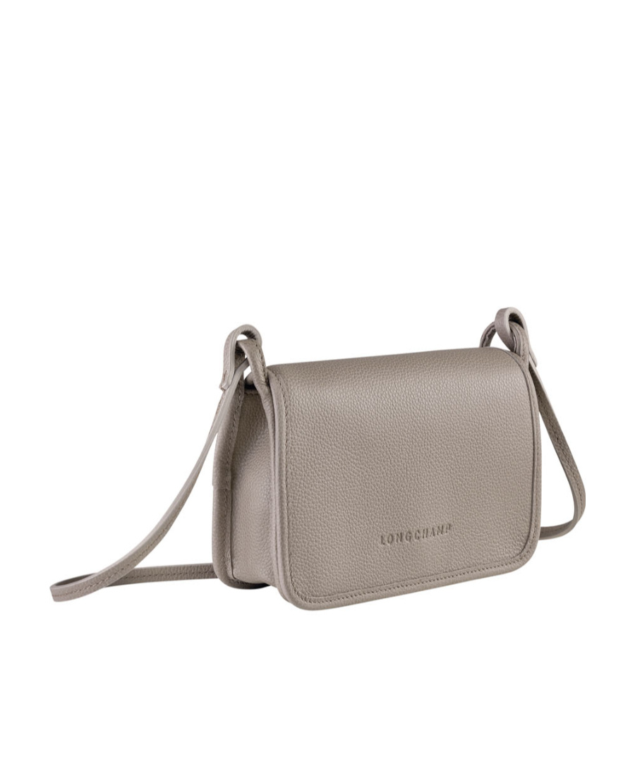 Longchamp Le Foulonné Wallet On Chain In Gray