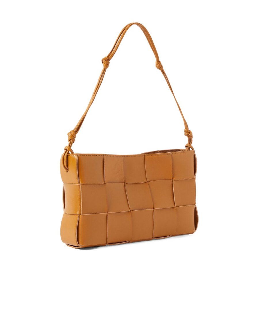Bottega Veneta Cassette Shoulder Bag In Orange