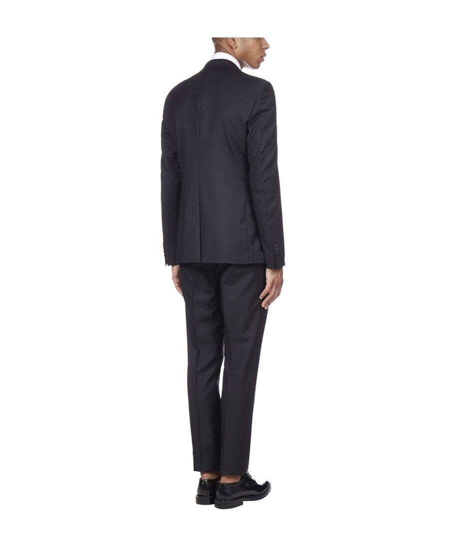 Prada Single-breasted Wool And Mohair Suit In Black