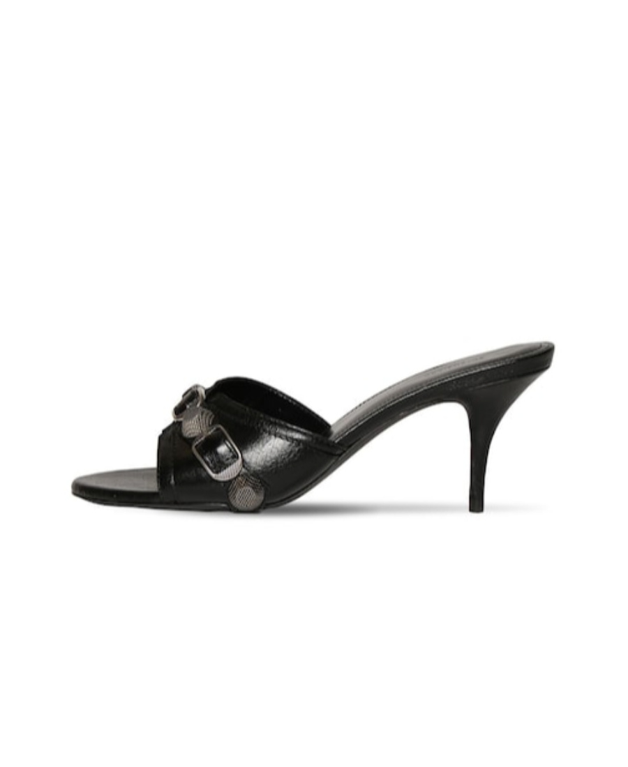 Balenciaga Black Open-toed Heels Sandals