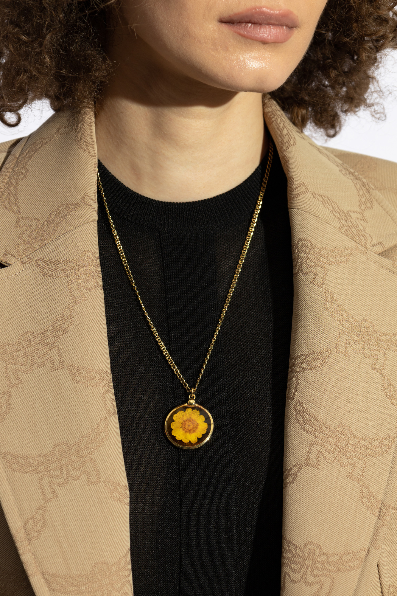 Apc Gold Anastasia Barbieri Edition Fortuna Necklace In Yellow