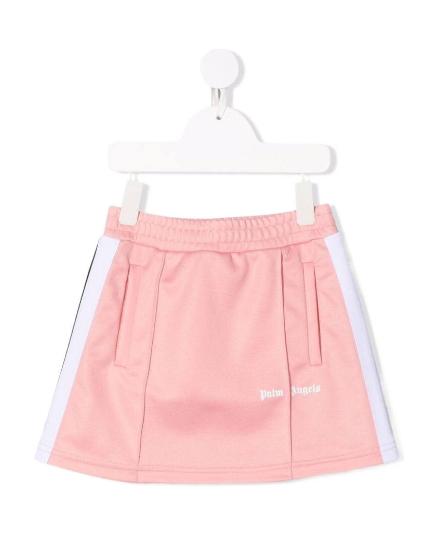 Palm Angels Side-stripe Track Skirt In Pink