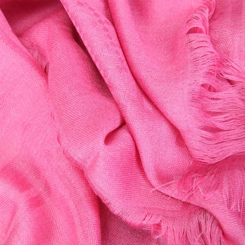 Gucci Logo Tassel Scarf In Pink