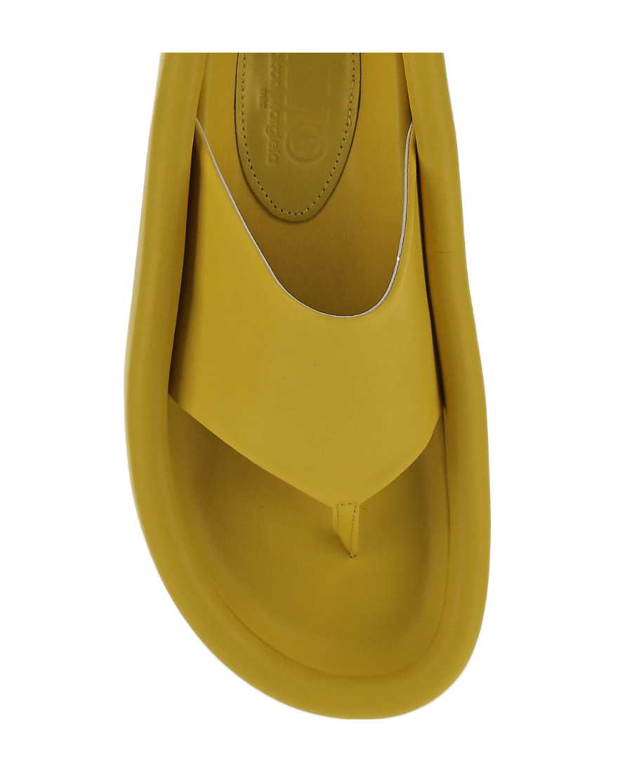 Shop Mm6 Maison Margiela Wide-strap Flip-flops In Brown