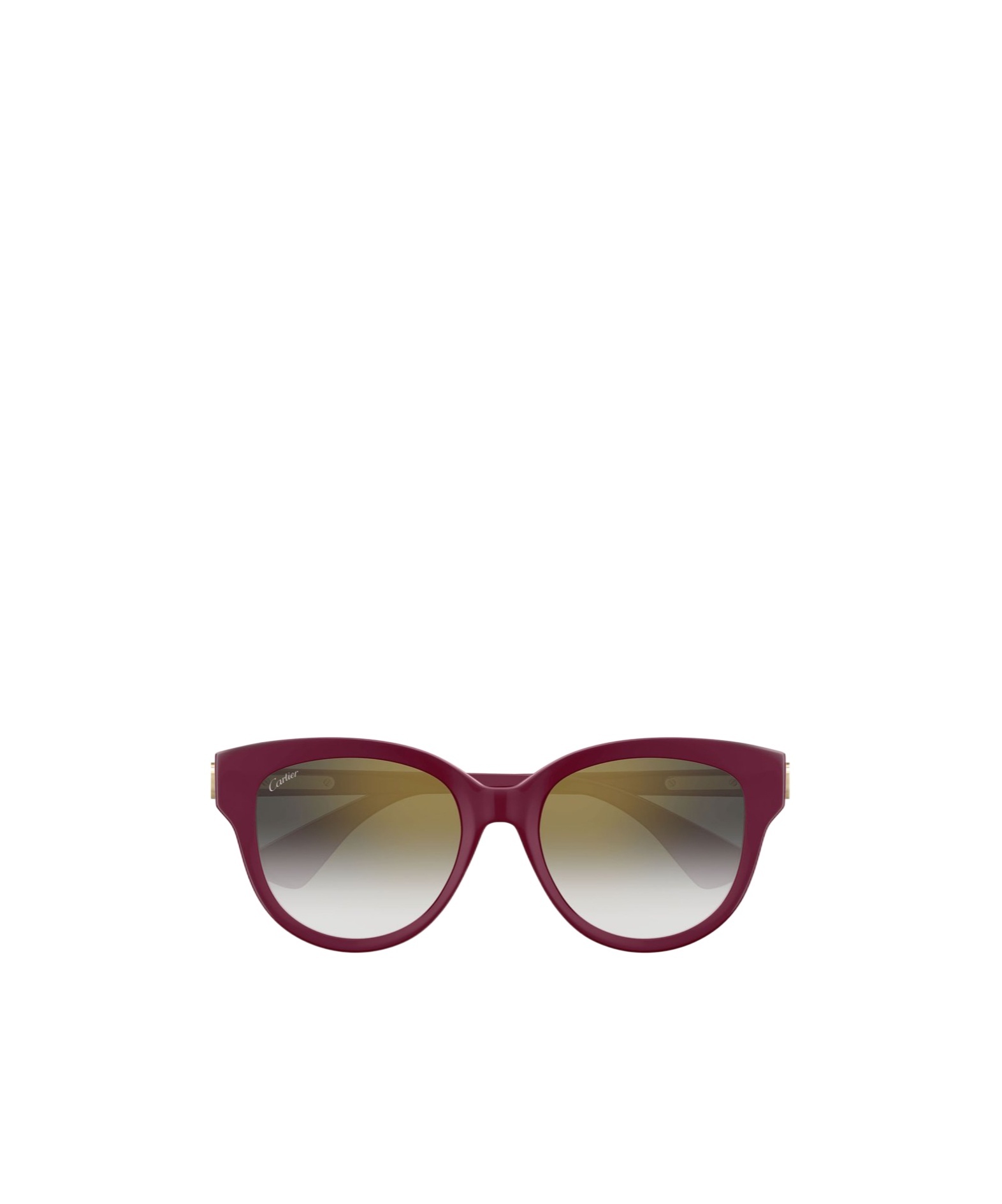 Cartier Round Frame Sunglasses In Multicolor