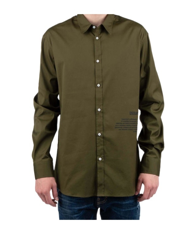 Dsquared2 Long Sleeve Shirt In Green