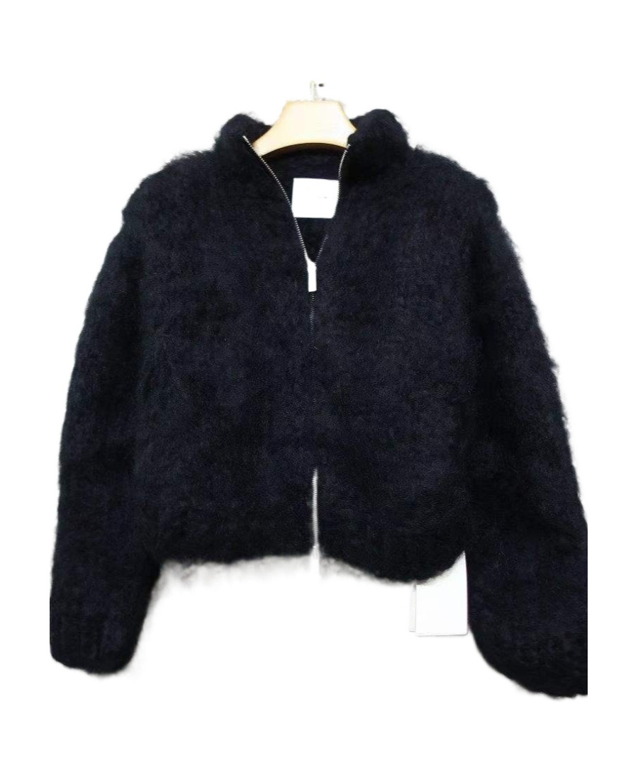 Jil Sander Zipper Long-sleeved Sweater In Black