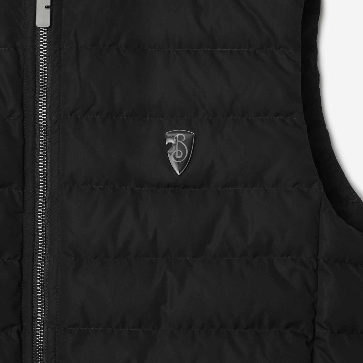 Burberry Langham Down Vest In Black