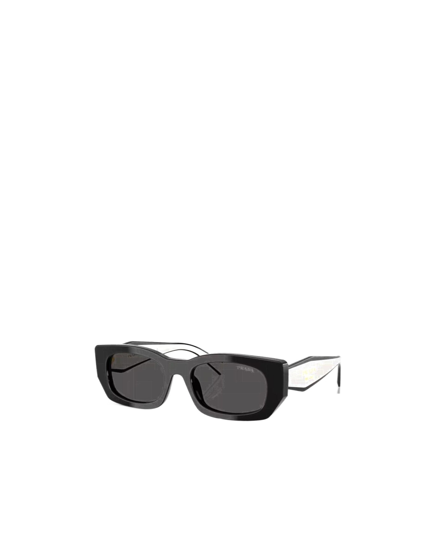 Shop Prada Full Frame Sunglasses In Black