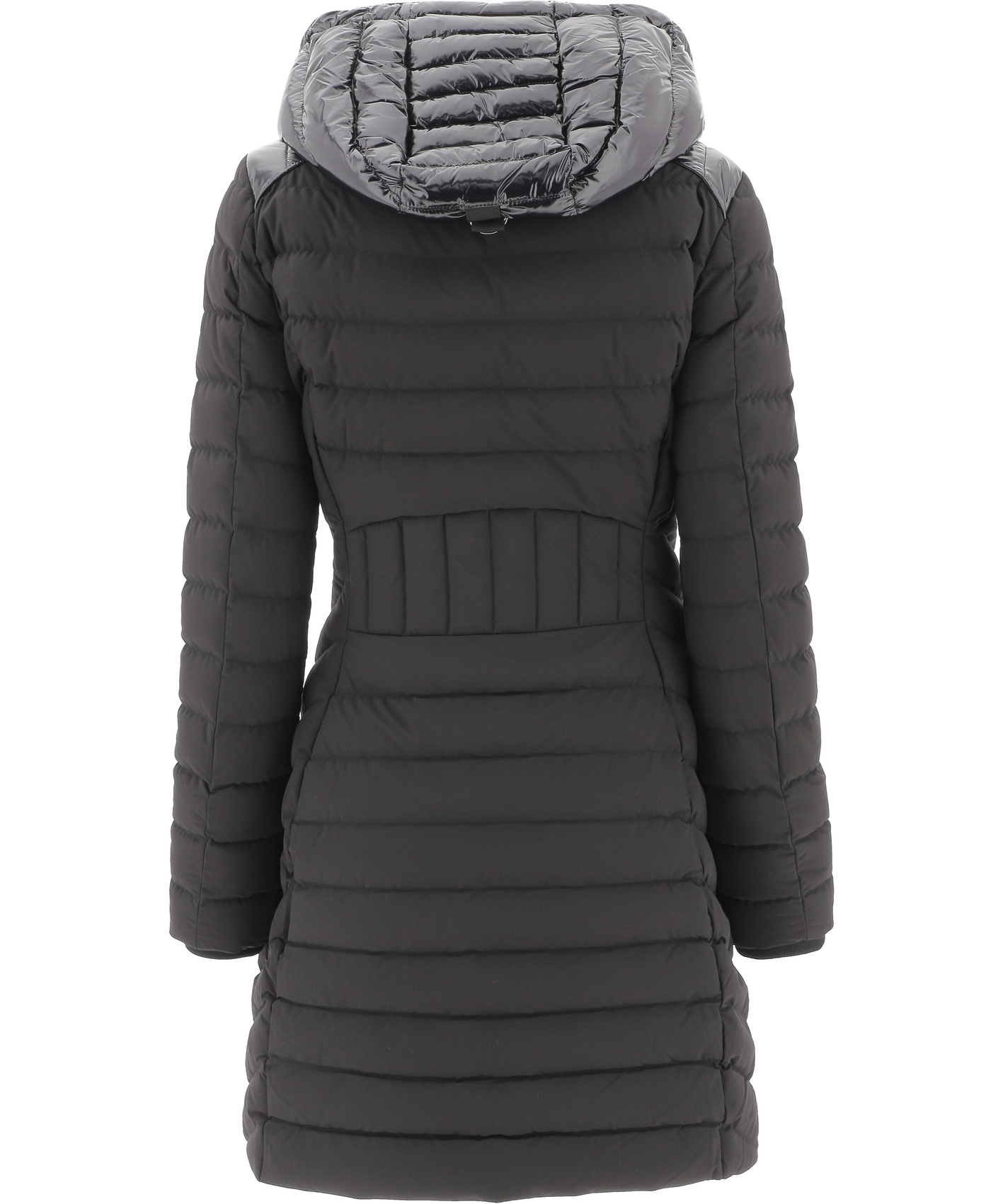 Moose Knuckles East Prairie Hooded Down Jacket In Black