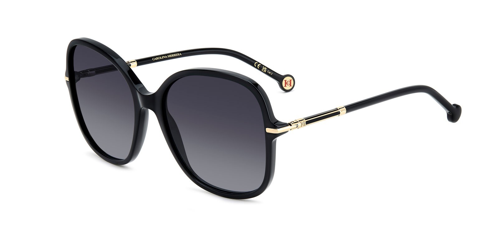 Carolina Herrera Oversize-frame Sunglasses In Black