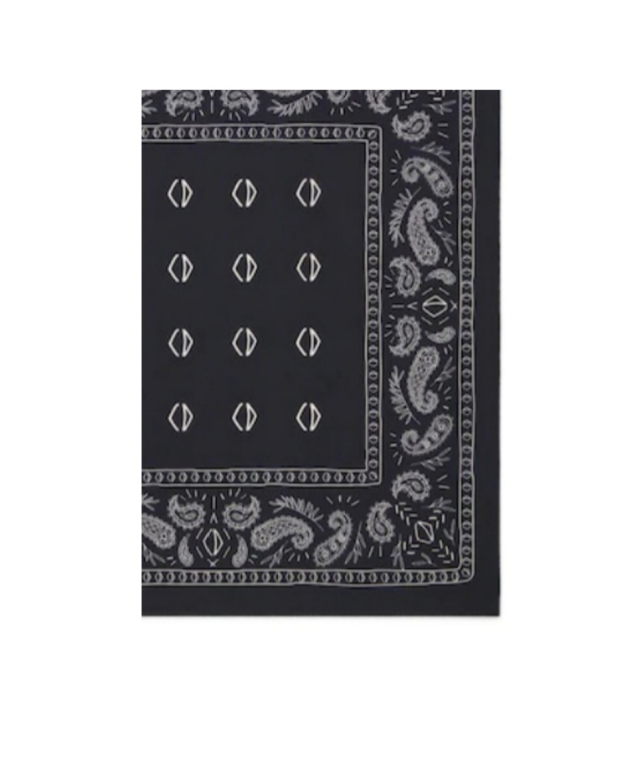 Dior Square Printed Scarf In Black