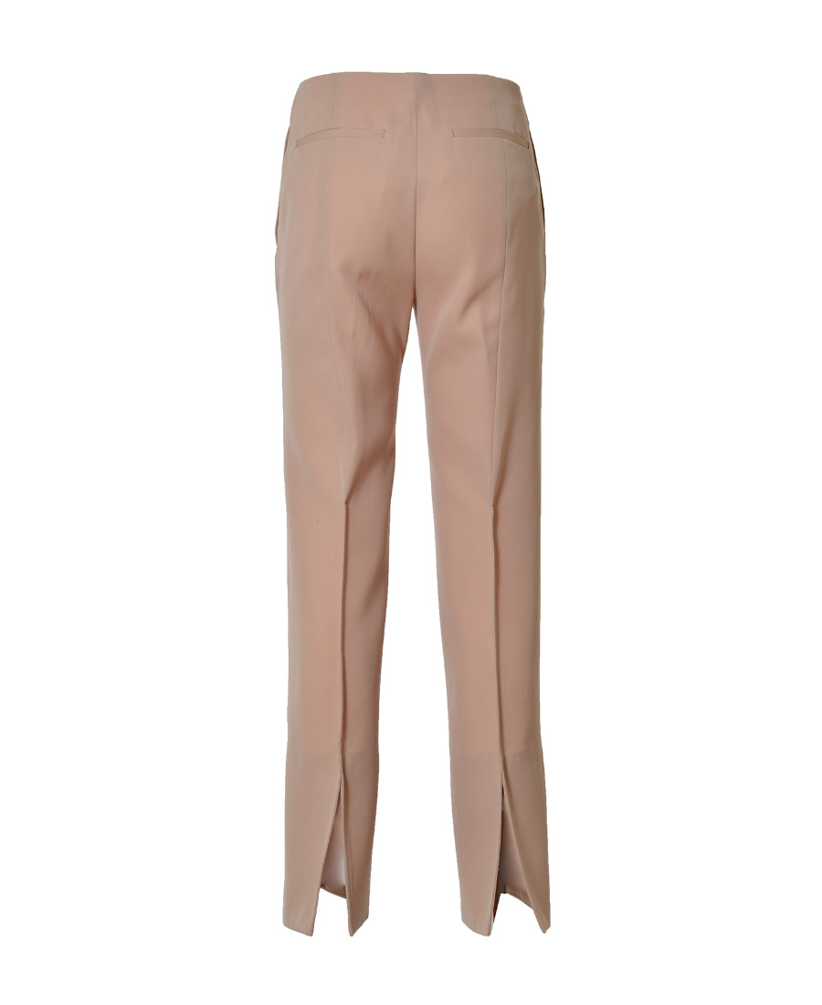 Jil Sander Pintuck-detail Flared Trousers In Nude