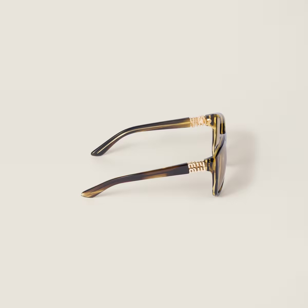 Miu Miu Full Frame Sunglasses In Brown