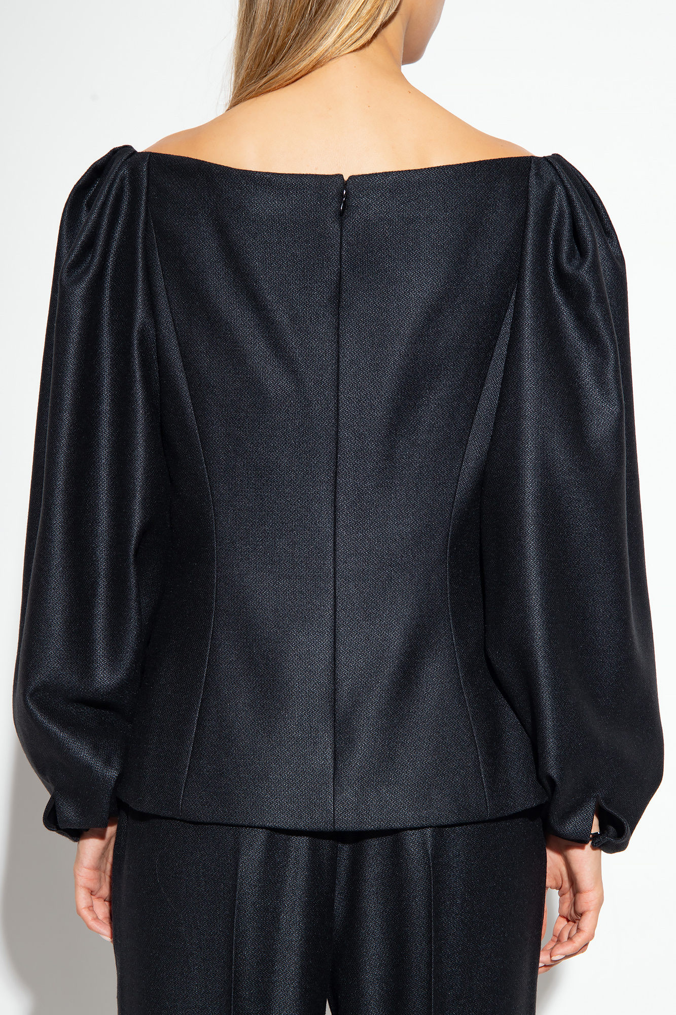 Chloé Bare-shoulder Blouse In Black