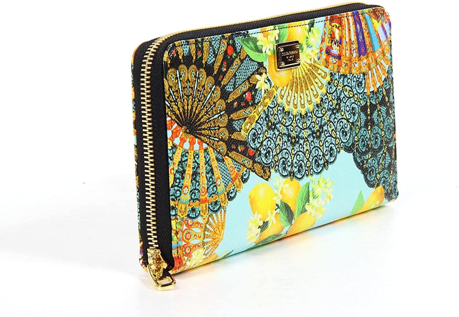 Dolce & Gabbana Printed Purse In Yellow