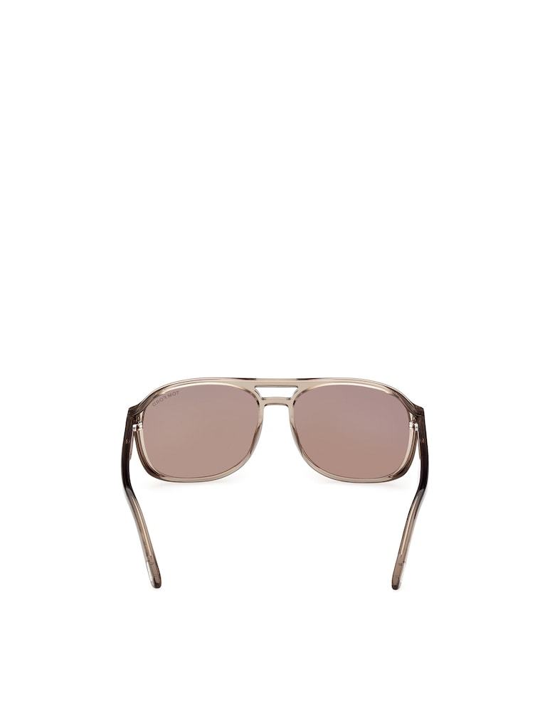 Tom Ford Pilot Frame Tinted Sunglasses In Nude