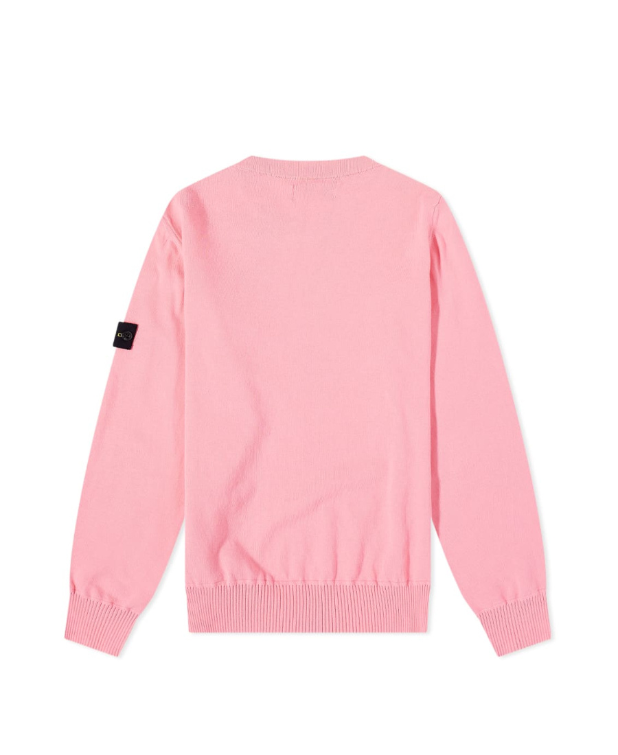 Stone Island Compass-badge Sweatshirt In Pink