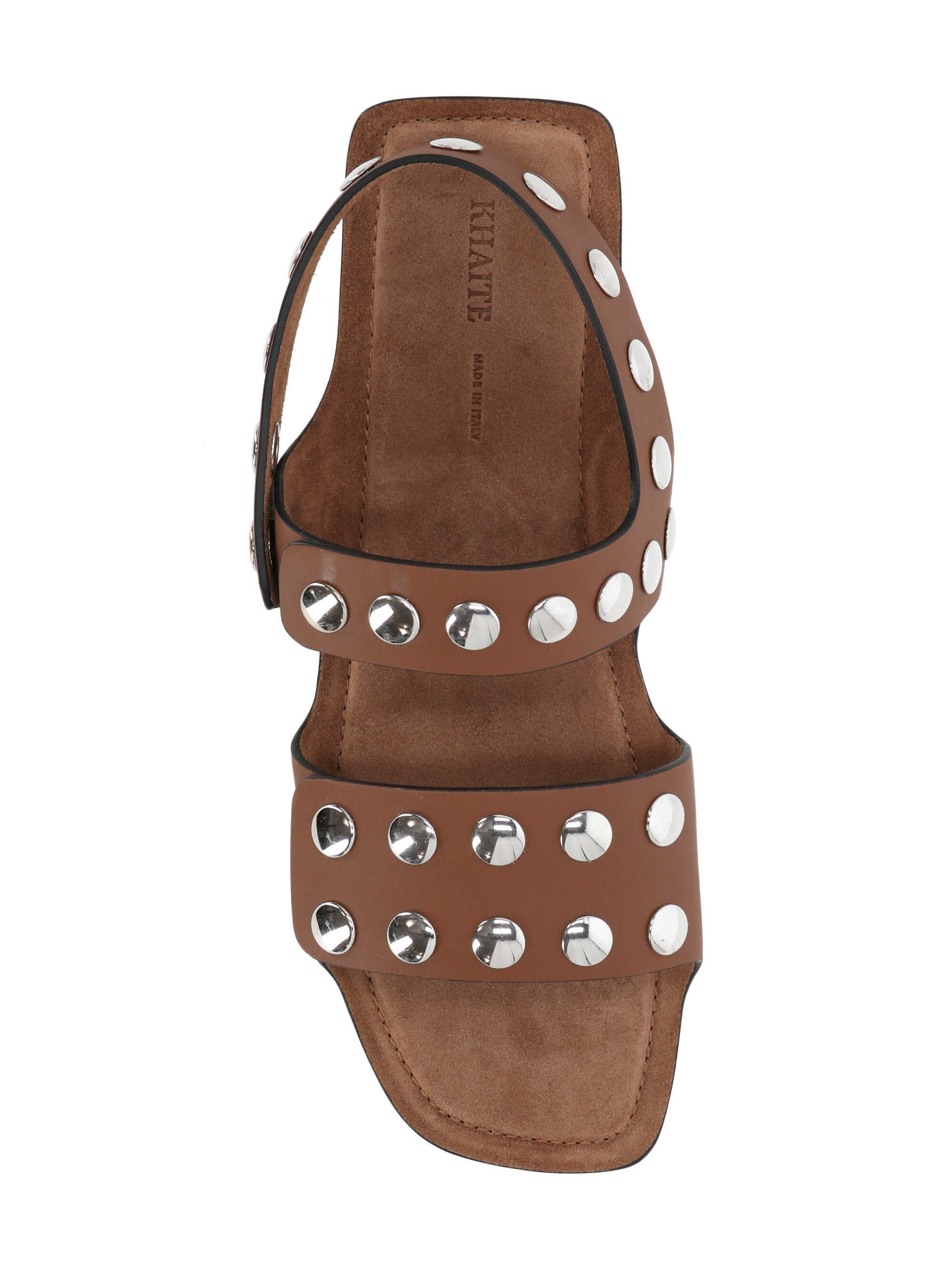 Shop Khaite Boden Flat Sandals In Brown