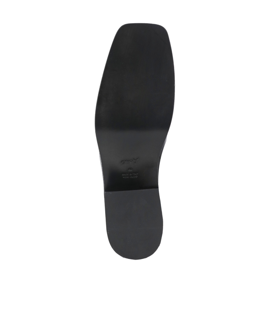 Marsèll Square Toe Leather Ankle Boots In Black