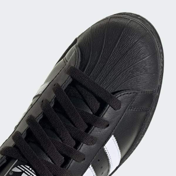 Adidas Originals Mens Adidas Superstar Ii Pony-hair Leather Low-top Trainers In Black