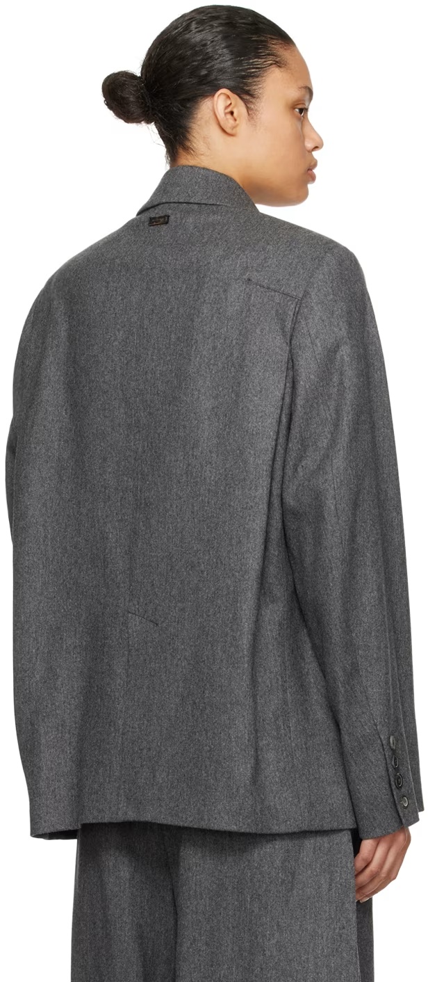 Ader Error Double-breasted Blazer In Black
