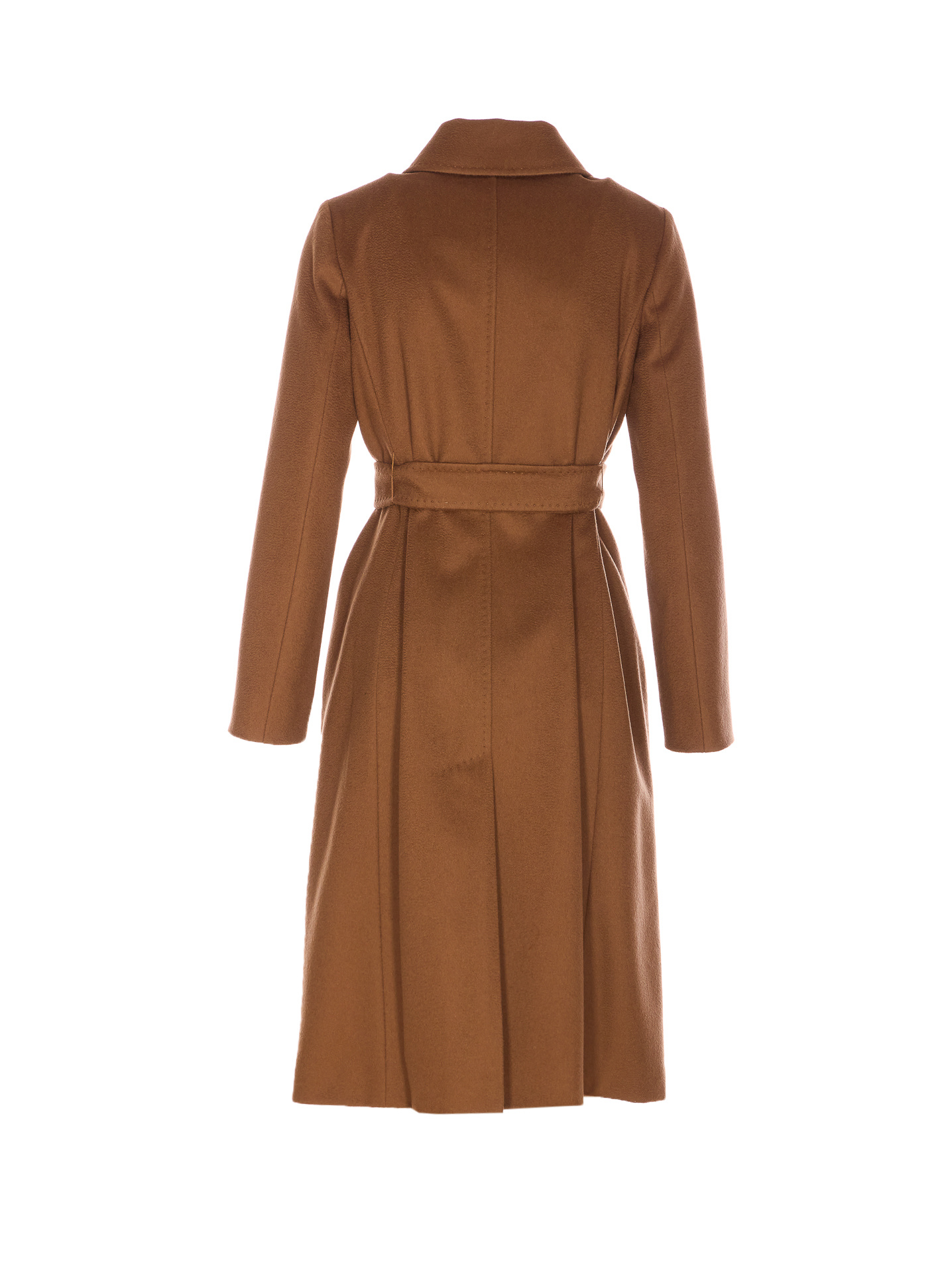 Max Mara Studio Bcollag Belted Coat In Blue