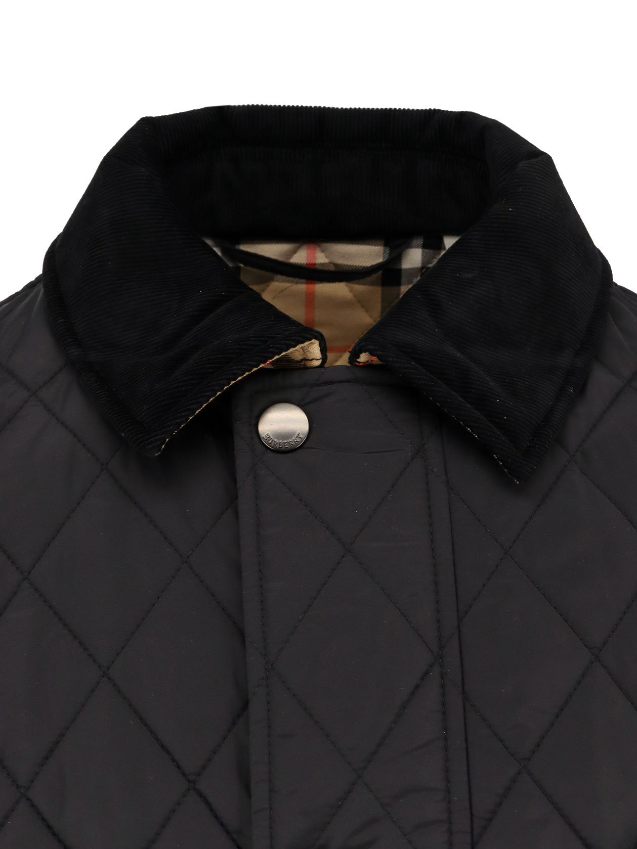 Burberry Haddington Quilted And Padded Jacket In Black