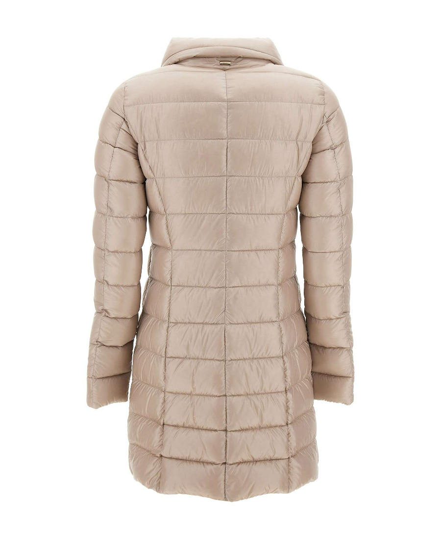 Herno Padded Zip-up Coat In Nude
