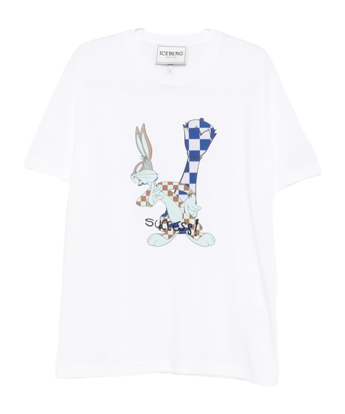 Iceberg Crew-neck T-shirt In White
