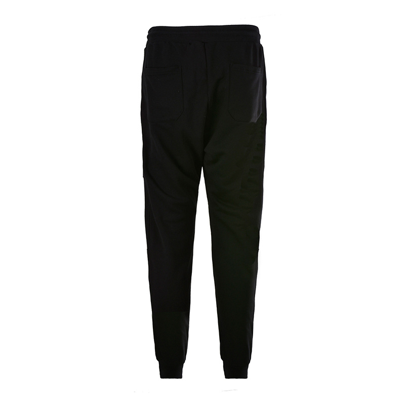 Moschino Black Printed Logo Sweatpants In Black