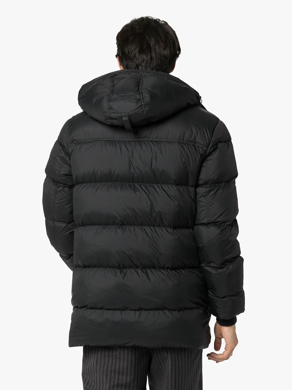 Canada Goose Vernon Logo Down Jacket In Black