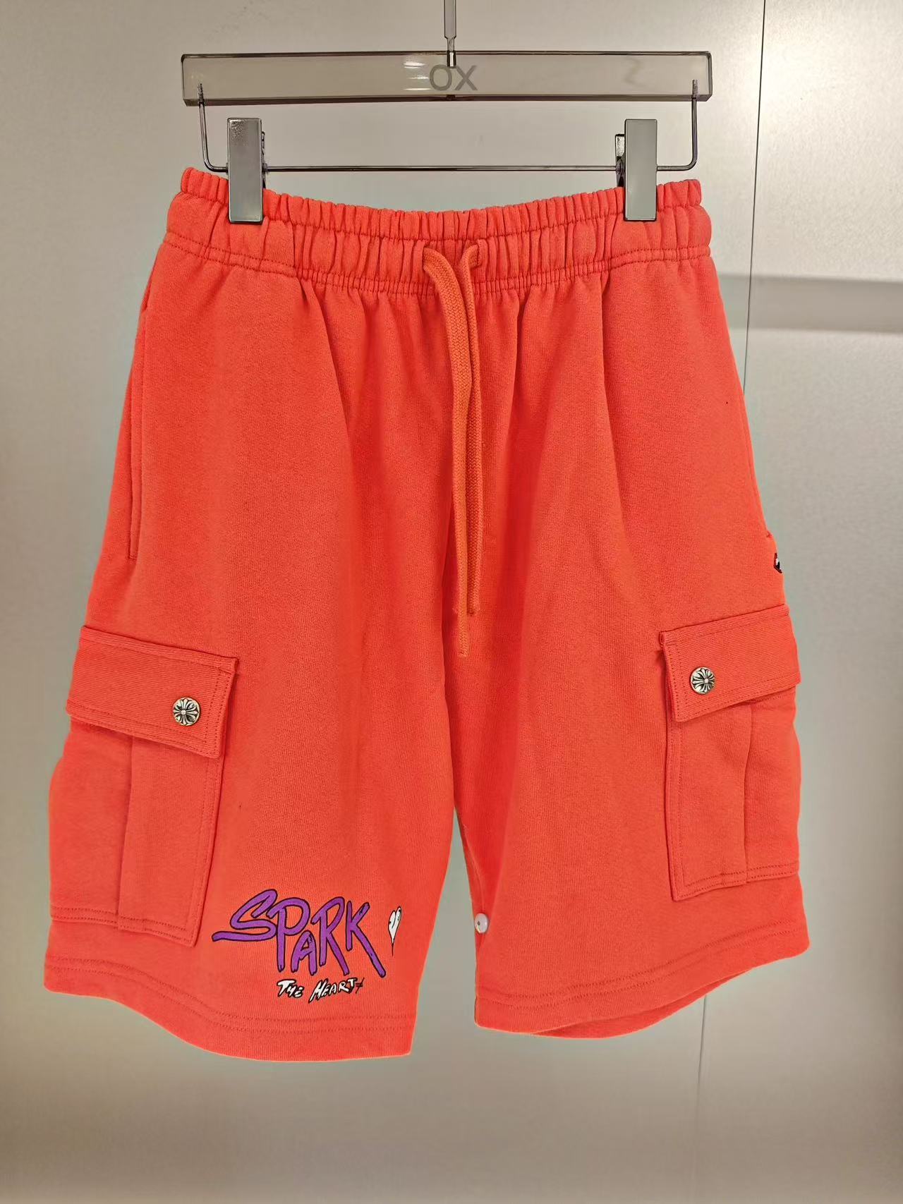 Chrome Hearts Drawstring Shorts In Red