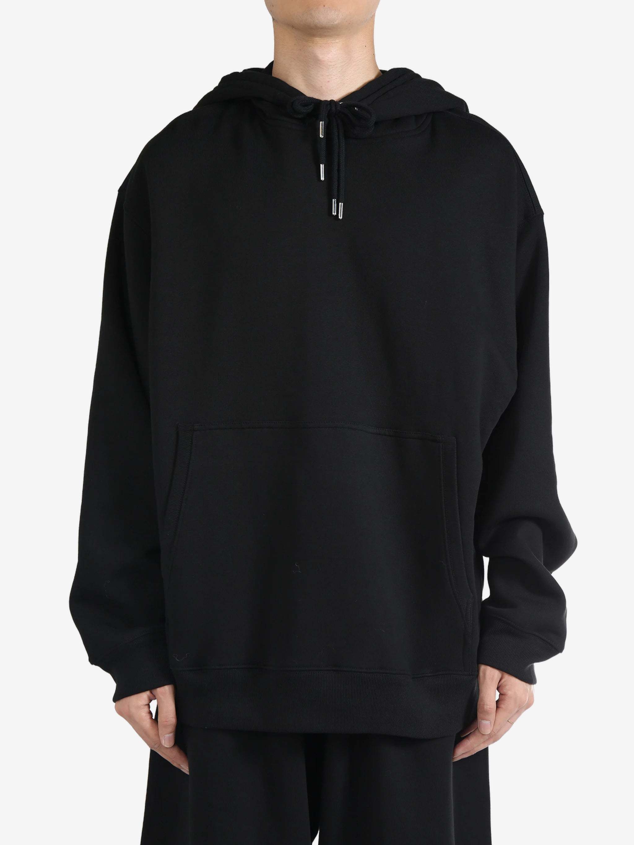 Dries Van Noten Drawstring Hooded Hoodie In Black