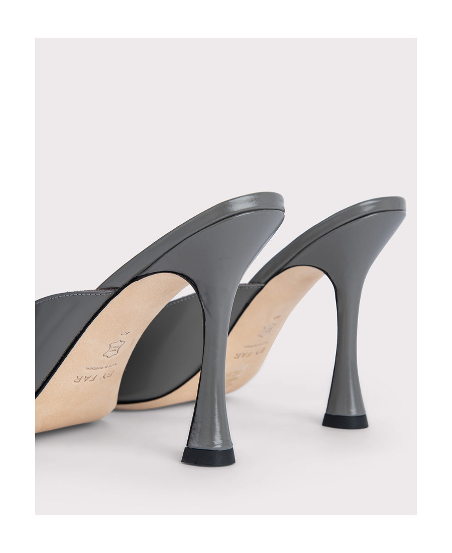 By Far Olivia Mules In Gray