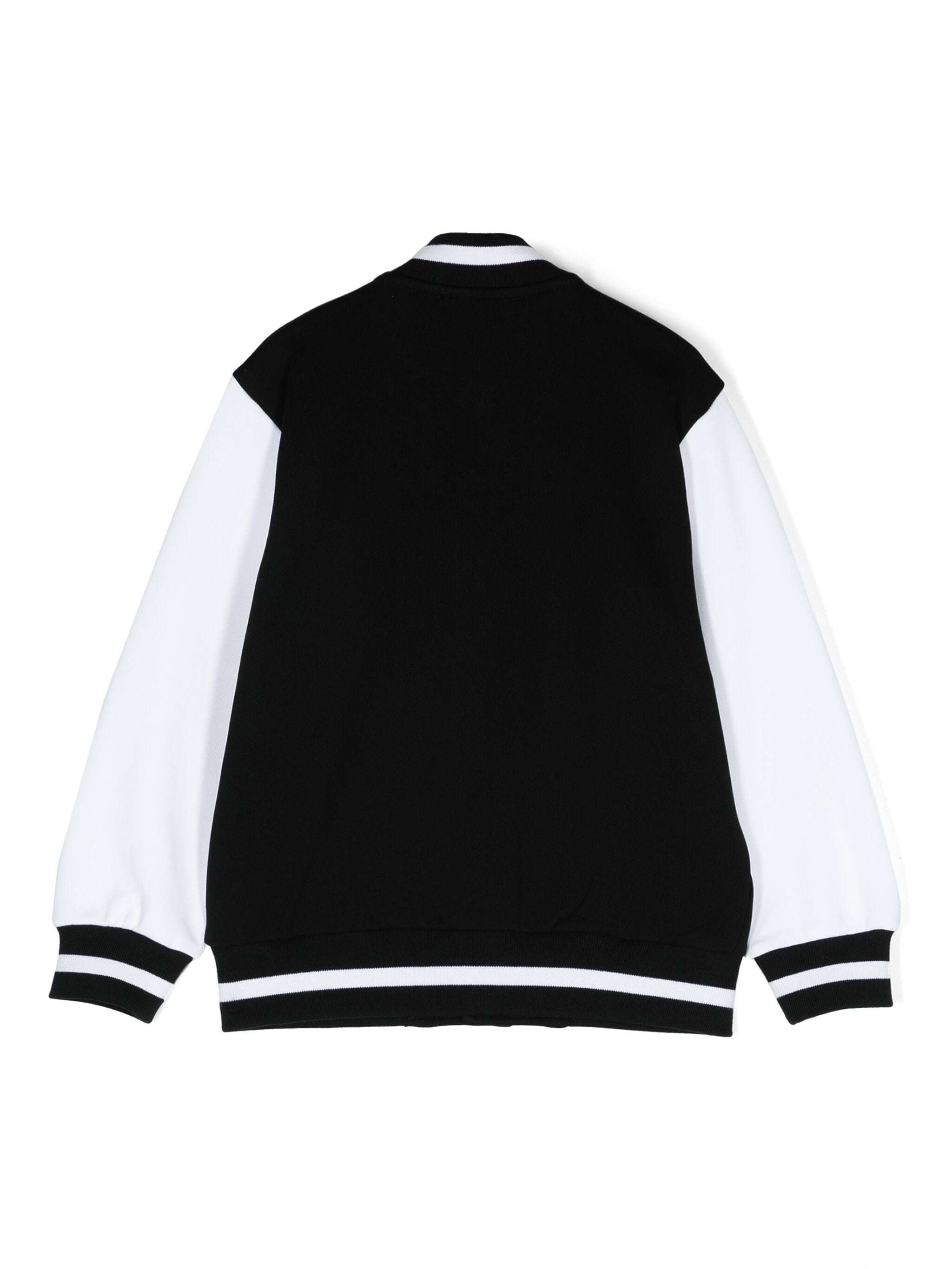 Shop Balmain Logo-patch Bomber Jacket In Black