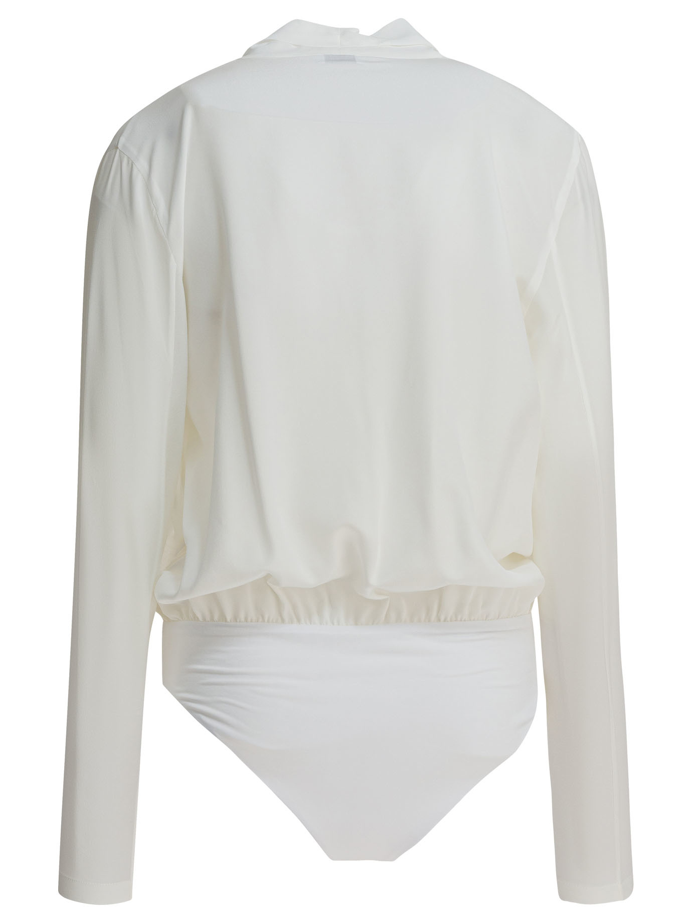 Brunello Cucinelli Wrap-effect Bodysuit In White