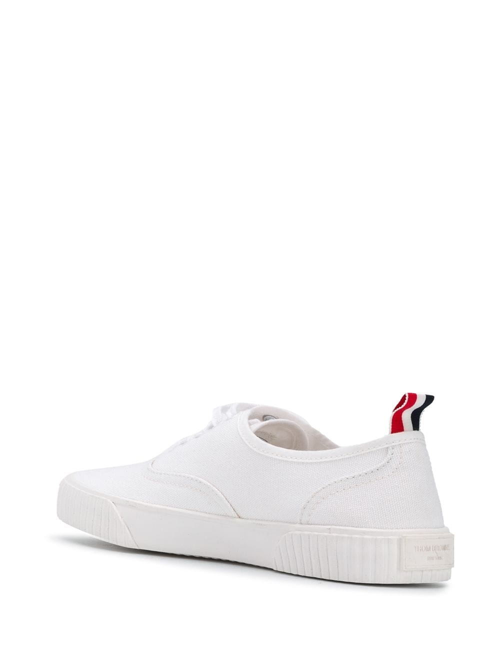 Thom Browne Heritage Canvas Sneakers In White