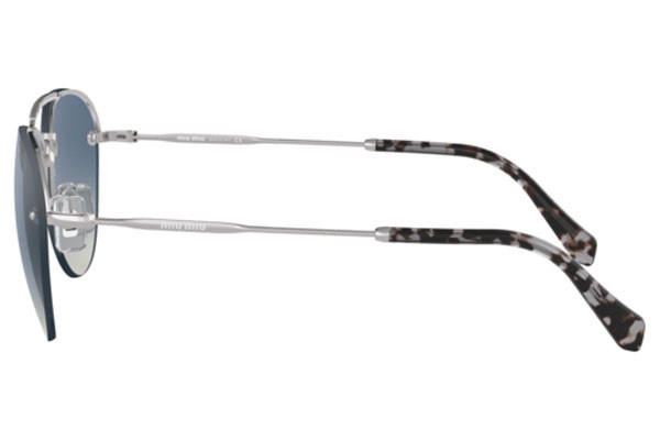 Miu Miu Logo Sunglasses In Gray