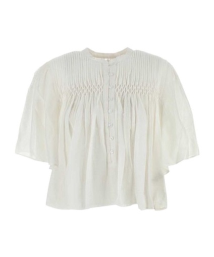 Isabel Marant Étoile Destiny Embroidered Detailed Blouse In White