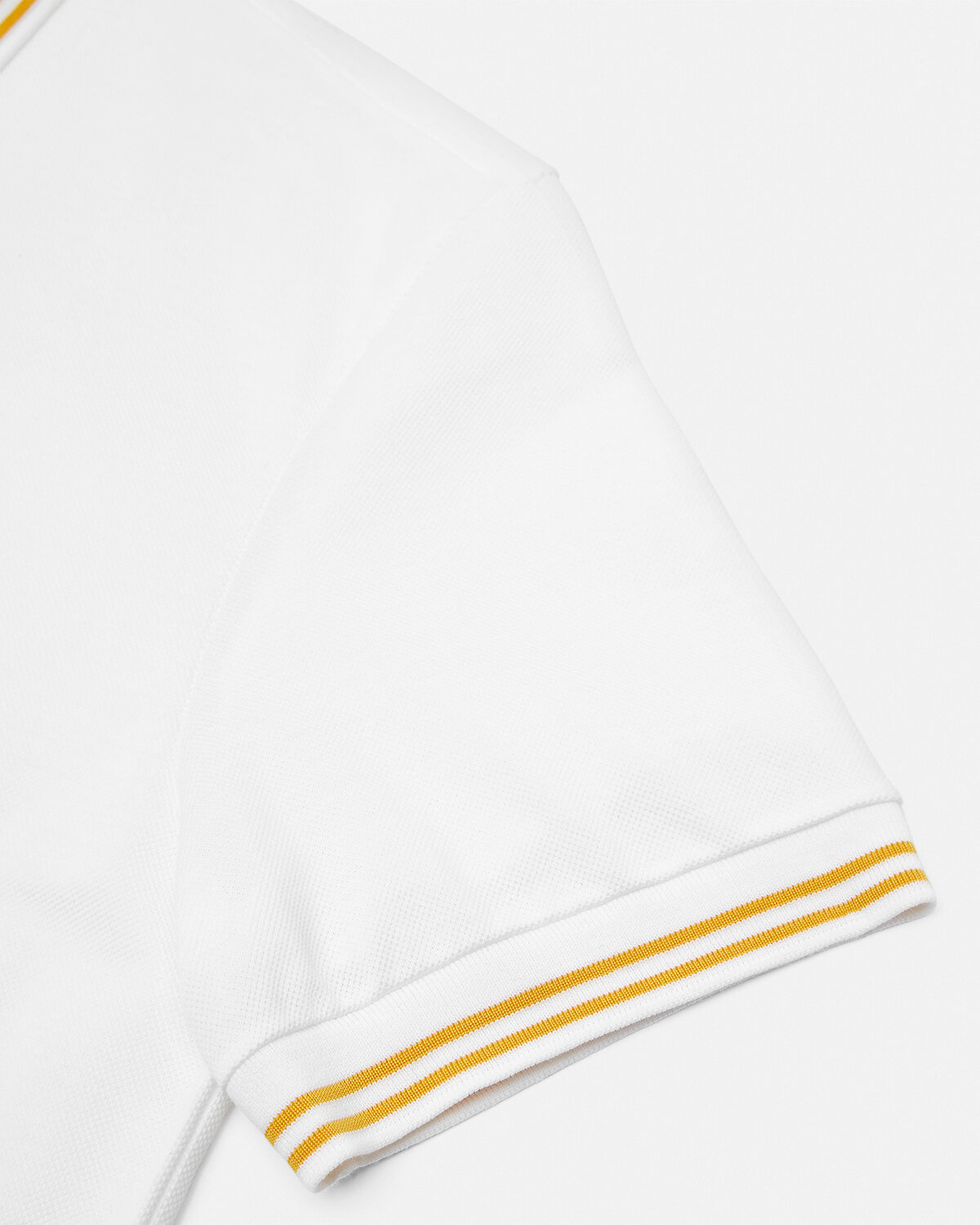 Versace White Polo Shirt With Classic Collar And Medusa Embroidery On The Front In White