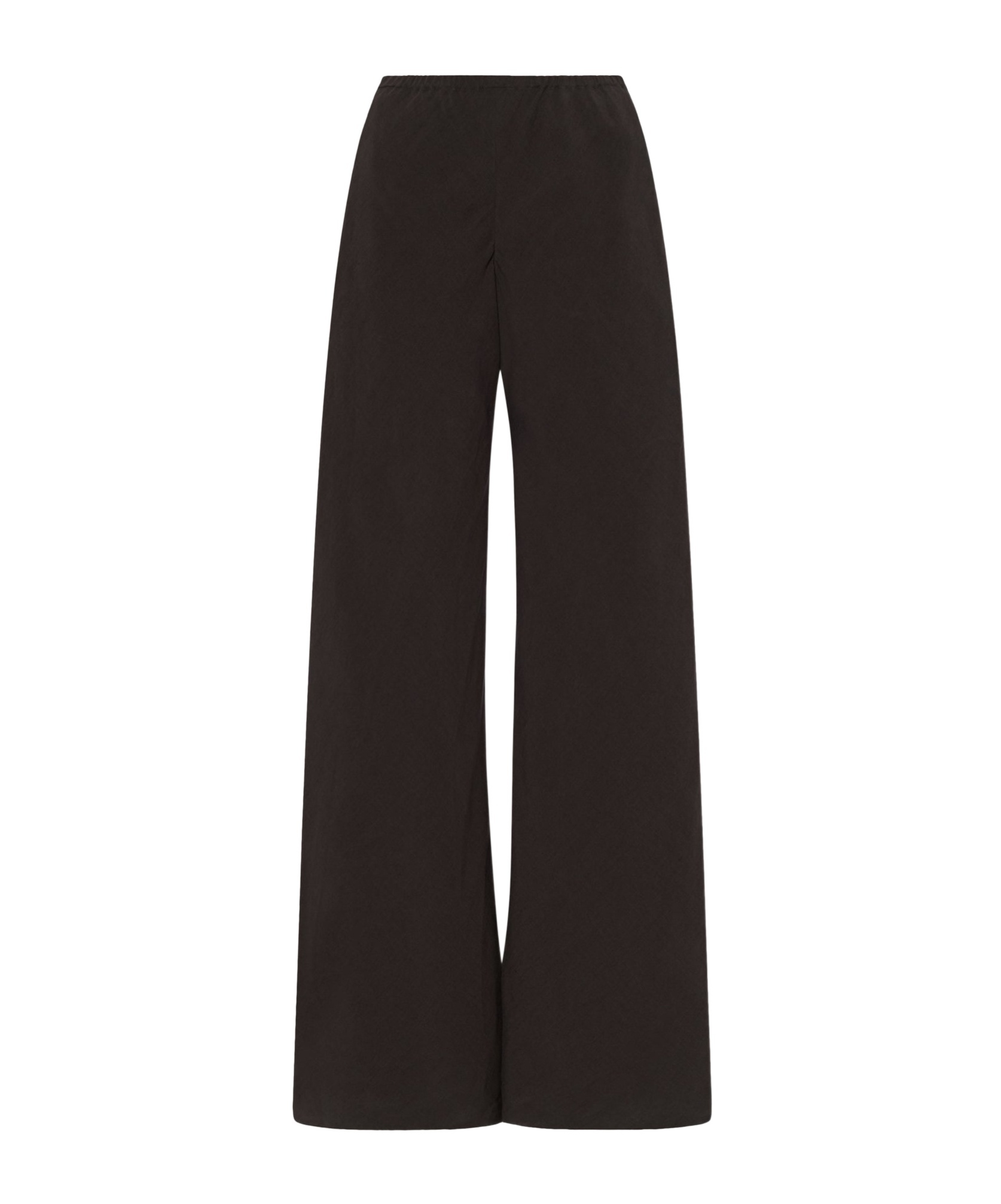 The Row Gala Silk And Linen Blended Trousers In Black