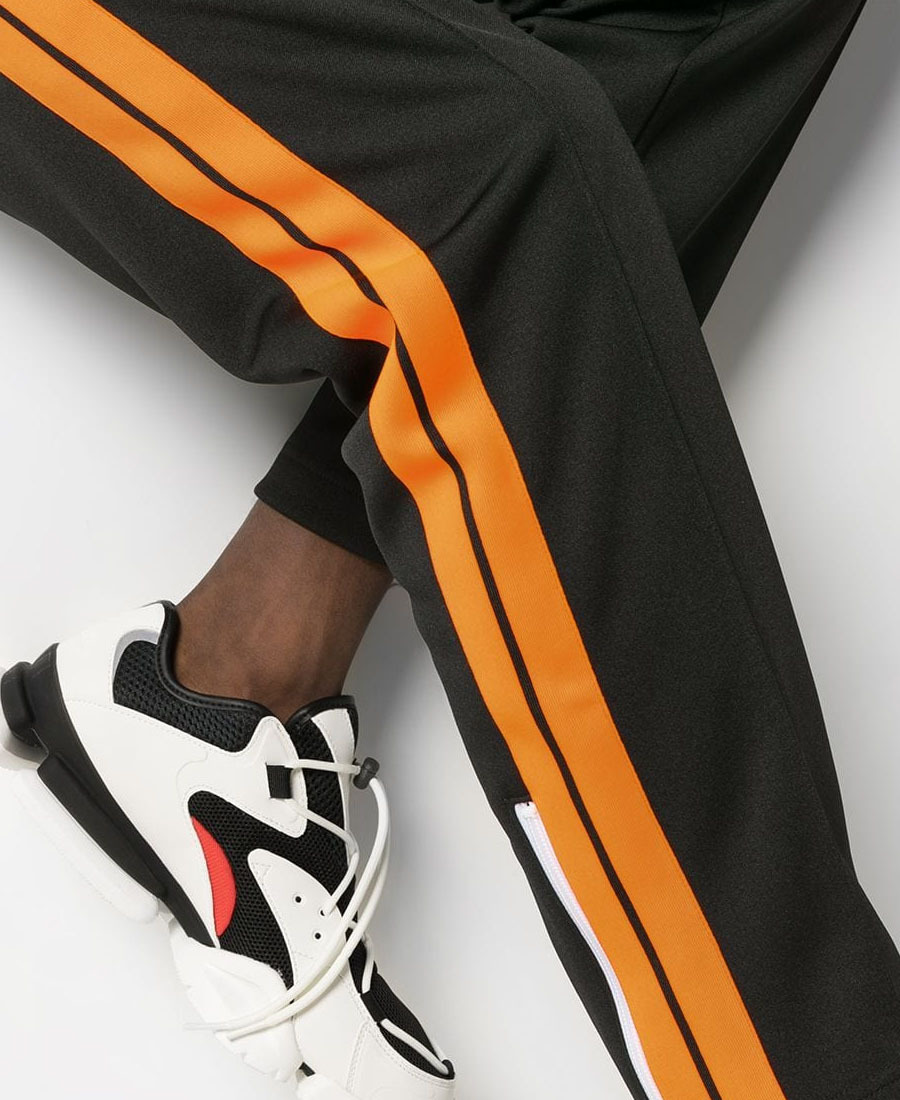 Palm Angels Logo-embroidered Knitted Trousers In Black
