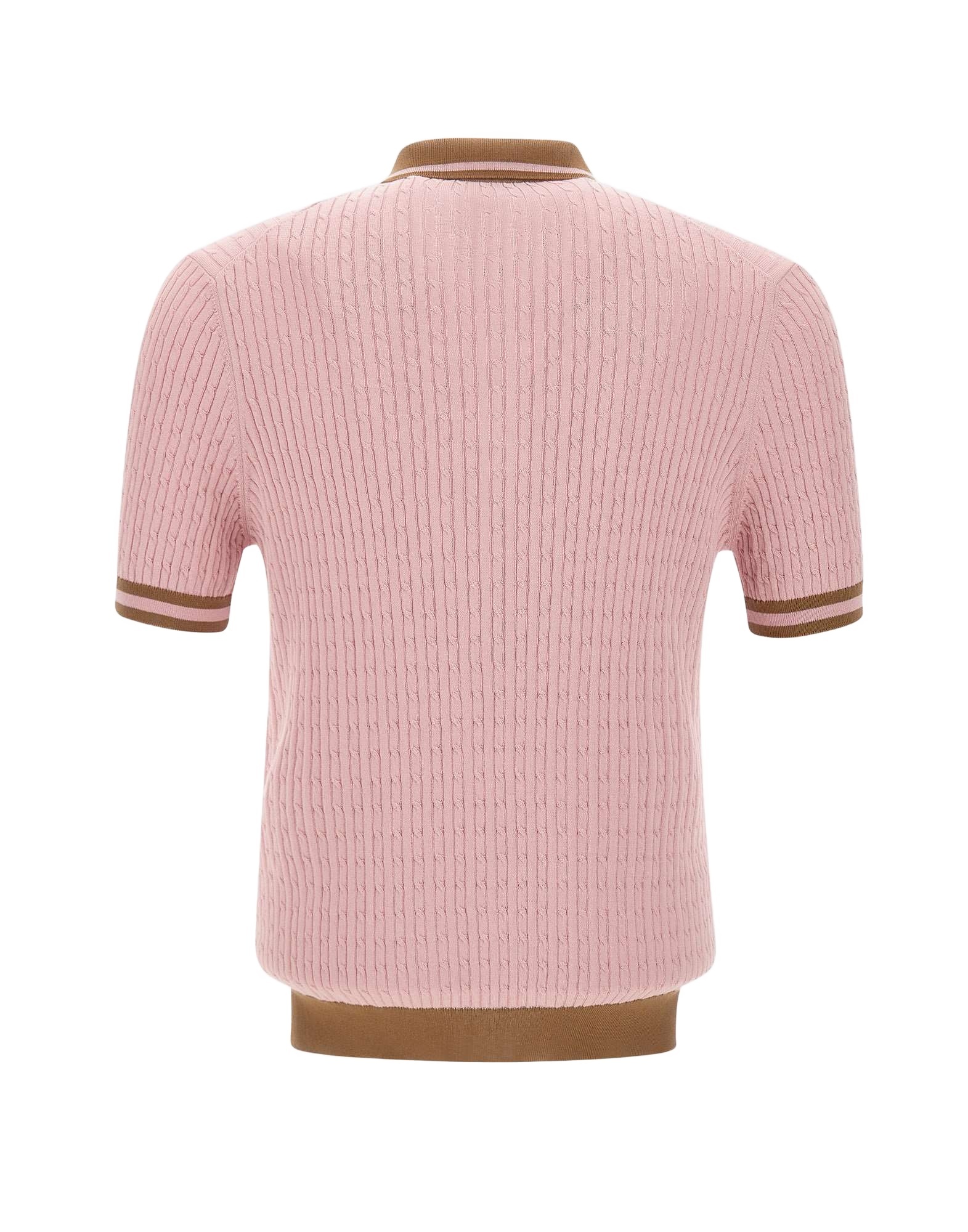 Gran Sasso Cable-knit Polo Shirt