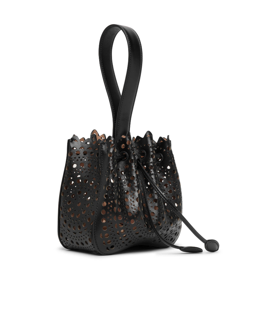 ALAÏA MINI PERFORATED HANDBAG